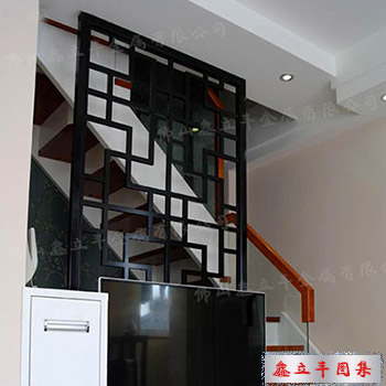 黑鈦客廳簡(jiǎn)約玄關(guān)不銹鋼屏風(fēng)