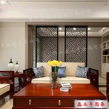 黑鈦客廳簡(jiǎn)約激光不銹鋼屏風(fēng)